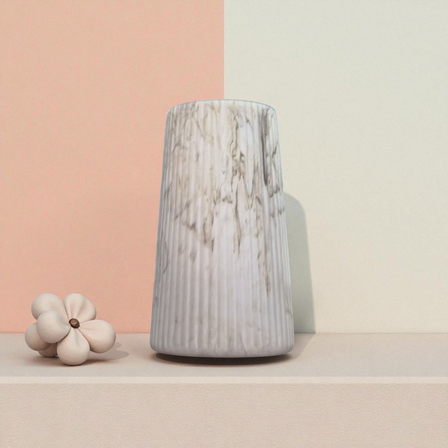 Vase pour fleurs séchées en Jesmonite – coloris au choix