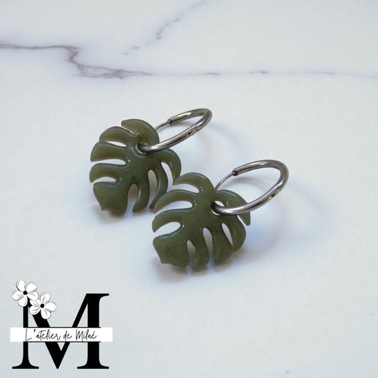 Pampille “Monstera” - Coloris au choix